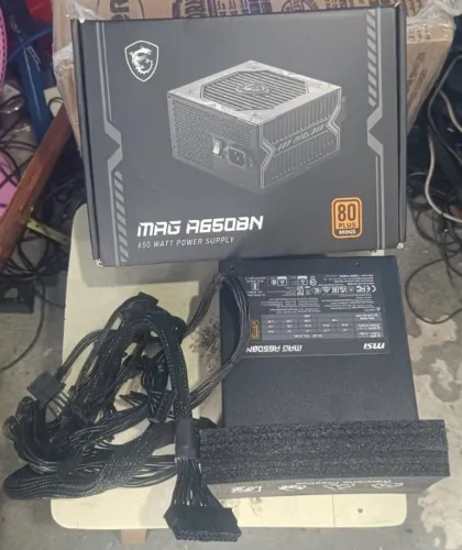 FONTE MSI MAG A650BN - 650W | 80 PLUS BRONZE | PFC ATIVO