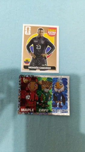 Figurinha mascotes copa 2026 + Moisés Caicedo Bronze