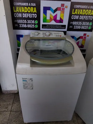 Máquina de lavar Brastemp 11 kg funcionando perfeitamente com garantia de 3 meses