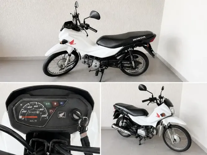 Honda Pop 110i 2022 Branca - 51 mil km - Econômica!