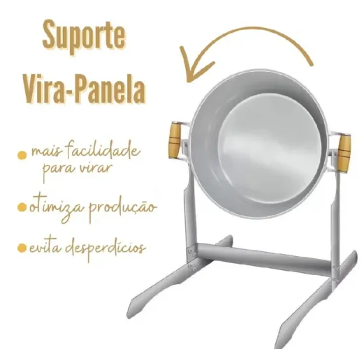 02 Viradores de panela SARO 10 litros NOVOS. Dois pelo preço de um.