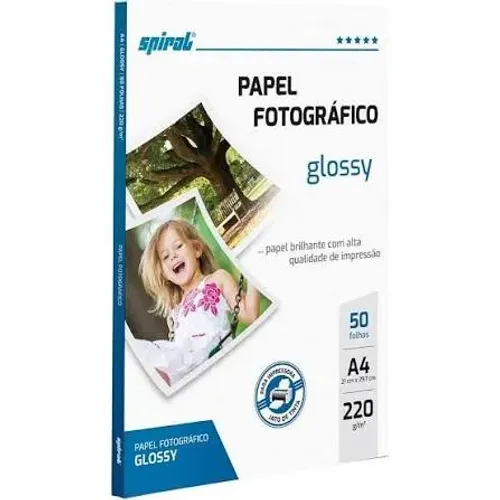 49 folhas de Papel fotográfico Glossy 220 g/m2m (só gastei 1 uma)