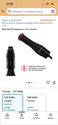 Escova revlon 127v