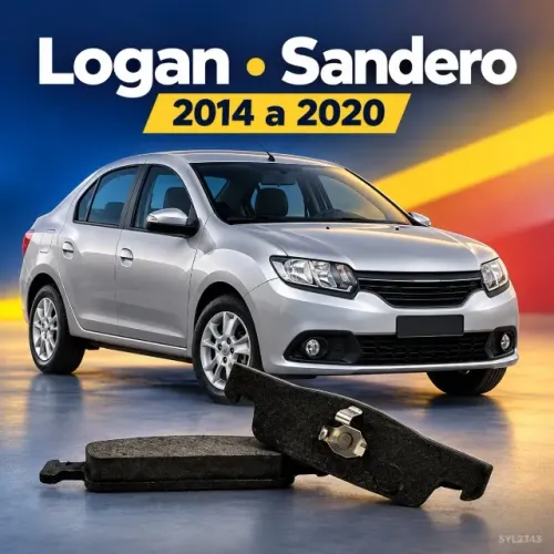 Pastilha de Freio Dianteira Renault Logan Sandero 2014 a 2020 SYL2343 - Nova