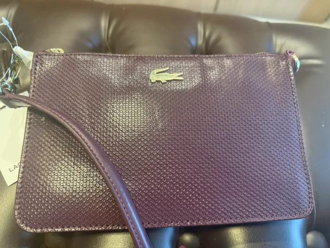 Bolsa de ombro couro - Lacoste original
