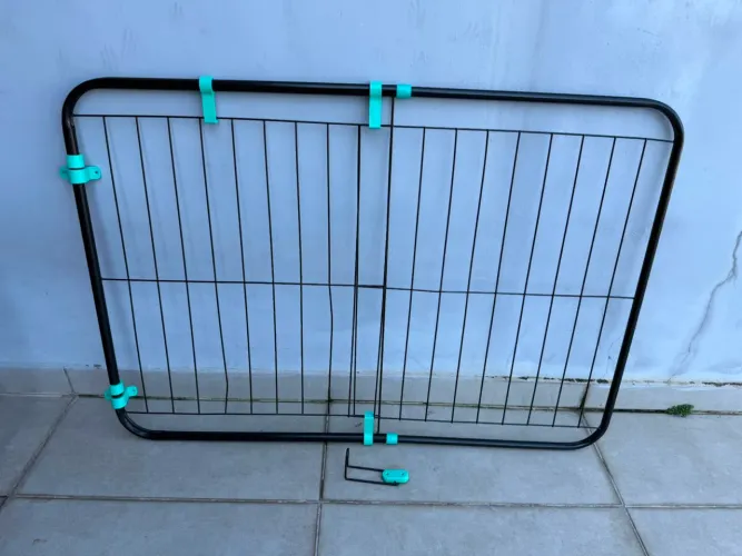 Portão expansivo 70-115cm Aço preto