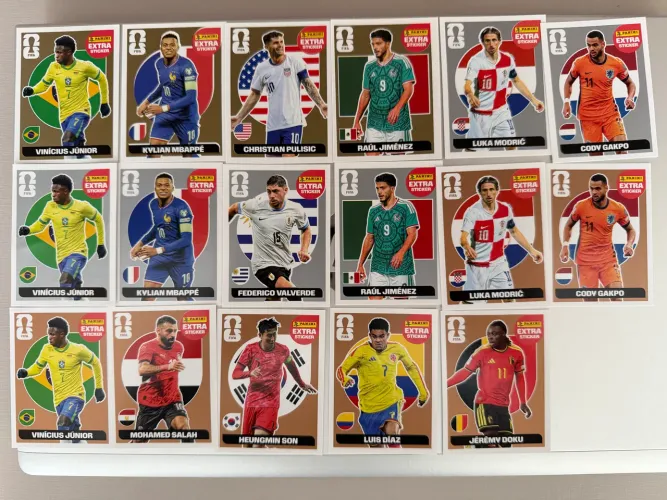 Figurinhas Extra Legends Panini FIFA Copa do Mundo 2026 Originais