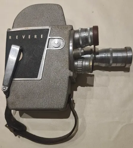 Filmadora Revere 16mm Model 103 com 3 Lentes Wollensak Cine Raptar Originais