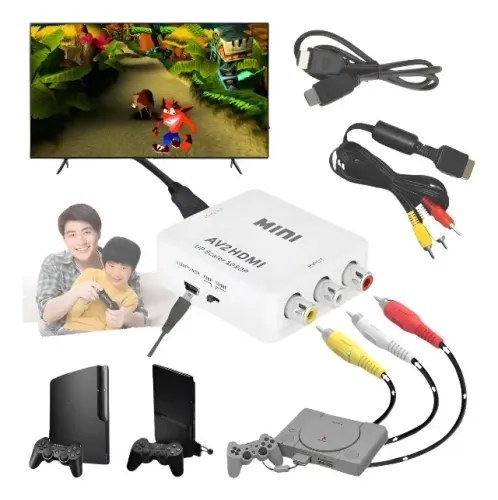 Kit Para Jogar Ps1 Ps2 Ou Ps3 Em Tv Hdmi