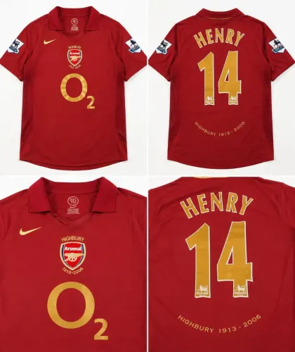 Camisa retro do arsenal ( Henry)