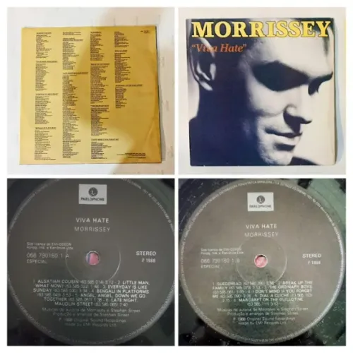 ARTISTA - MORRISSEY - RARO LP VINIL ALBUM "VIVA HATE"- TIPO DE MÚSICA: ROCK ANO 1988