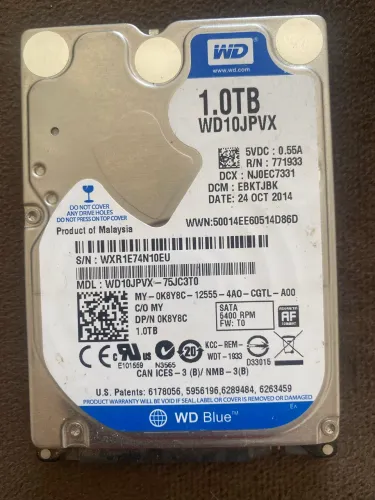 HD 1TB WD Blue por R$120