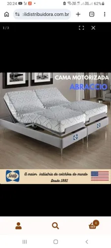 CAMA MOTORIZADA TEMOS CASAL R$ 380,00 solteiro R$ 290,00 pop