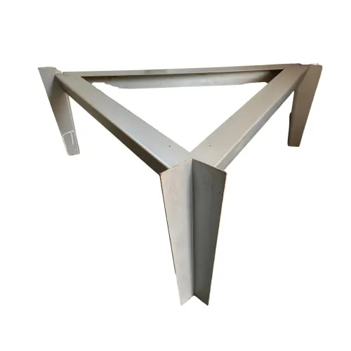Pé de Mesa Triangular Feito em Aço