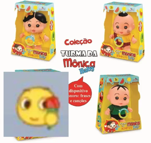 Bonecos da turma da mônica baby