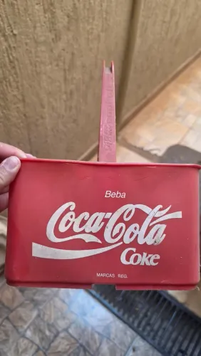 Engradado para garrafas de Coca cola anos 80