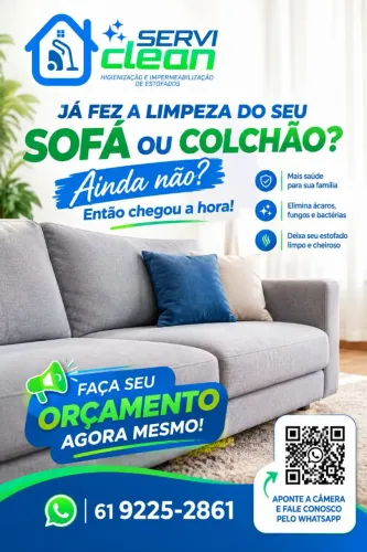 Faça seu orçamento conosco e garanta um sofá limpo e higienizado?