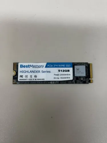 Título: SSD NVMe M.2 512GB BestMemory Highlander PCIe 3.0