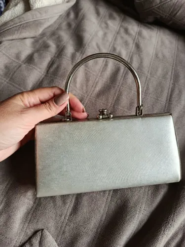 Bolsa de mão prata