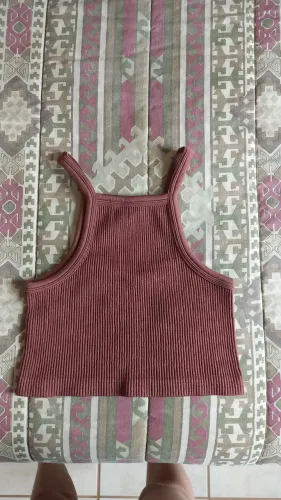 Cropped marrom Forever 21 tamanho P
