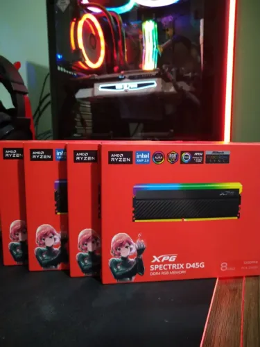 Memória DDR4 16GB 2x 8GB XPG 3200Mhz Lacrada