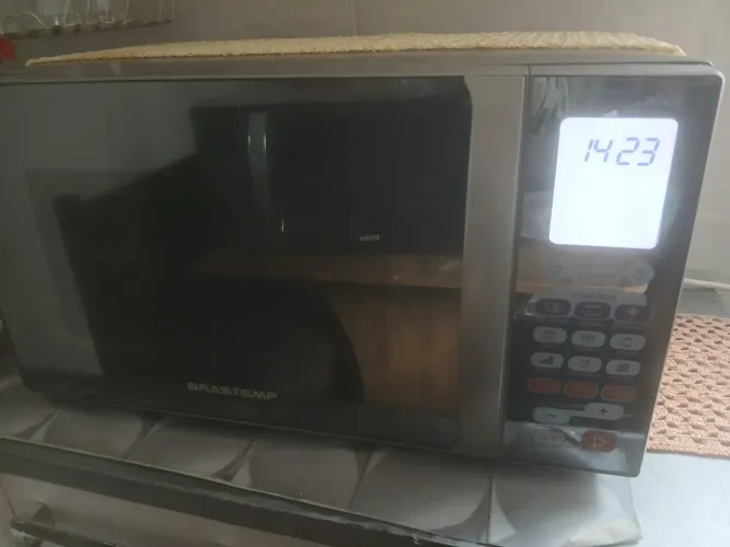 Microondas brastemp 38 litros espelhado com grill