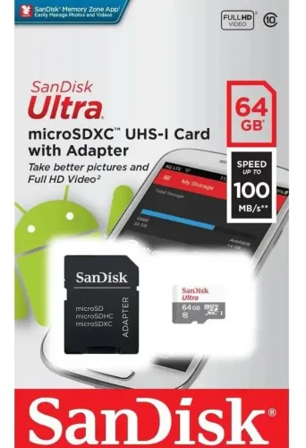 Cartão de Memória 64GB SanDisk