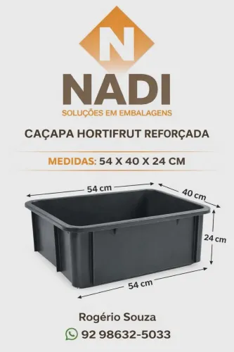 Caçapa plástica hortifruti 