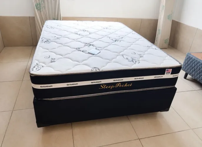 Cama box molas ensacadas casal 10x sem juros