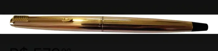 Caneta Tinteiro Parker 45 Insignia Rolled Gold