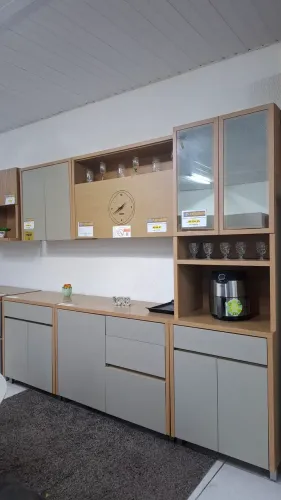 Cozinha completa Nesher 100%MDF a pronta entrega com instalação grátis