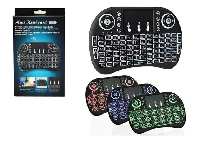Mini teclado com led pra tv smart tv box e tv Android e Pc ou notebook 