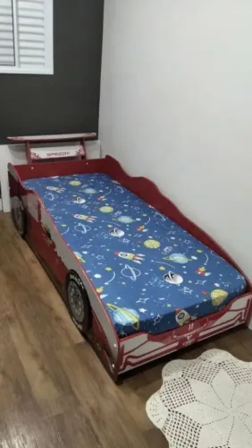 Cama carro formula 1 + colchão Quase não foi usado!