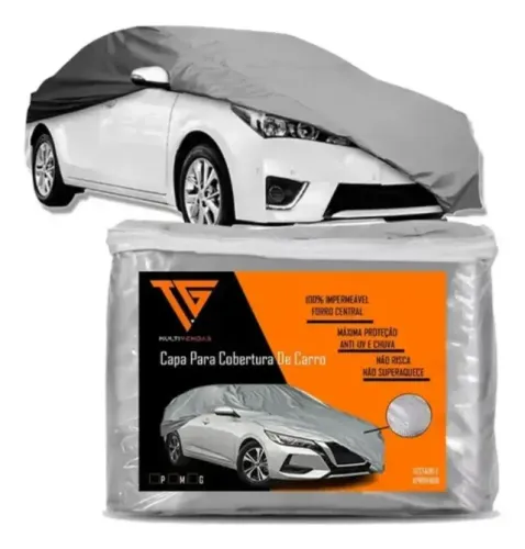 Capa Para Cobrir Carro Forro Parcial - Proteção Sol e Chuva