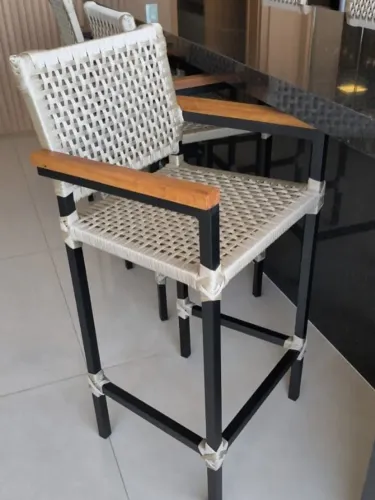 Banqueta em corda náutica 