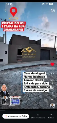 CASA ALUGUEL PORTAL DO SOL