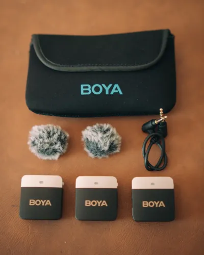Microfone Lapela Boya BY-M1V2 (Não é o V1, este é o V2).