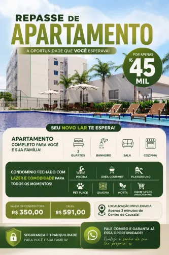 Repasse/Vai com o ar condicionado instalado 
