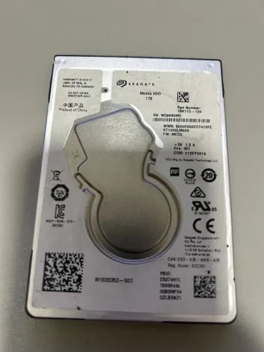 Vendo HD Notebook Seagate 1 TB Usado