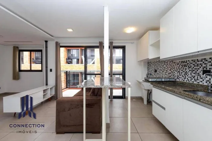 Studio com 1 dormitório para alugar, 42 m² por R$ 2.828,00/mês - Rebouças - Curitiba/PR