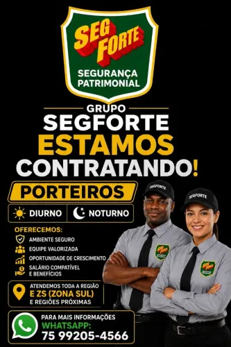 VAGAS PARA PORTEIROS NA ZS E ENTRE OUTROS