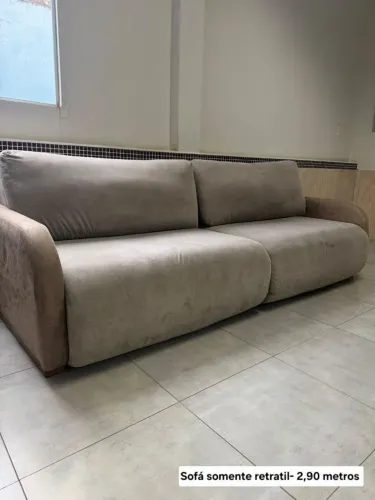 Sofá somente retratil- 2,90 metros / $1299,00 A vista ou 12x 126,65 no cartão de crédito