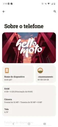MOTO G67 PARA SAIR HOJE !!!!