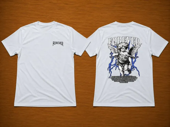 Camiseta branca de anjo