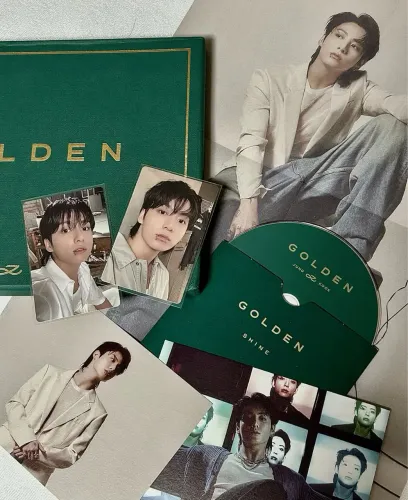 Álbum Jungkook (BTS) - Golden (Versão Shine - Verde) COMPLETO com Photocards