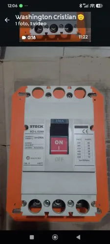 Disjuntor Caixa Moldada STECK SD-LS250 - 250A - Novo