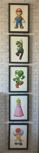 5 quadros do super Mario bros