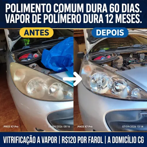 Restauração de farol a vapor 
