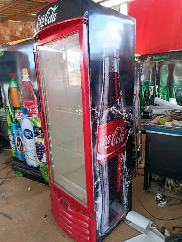 Freezer refrigerador coca cola 