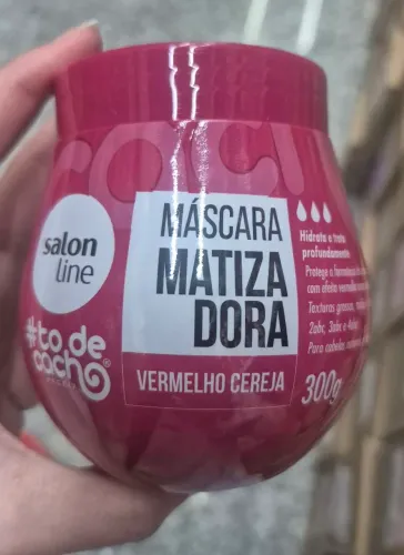 Máscara Matizadora Salon Line Vermelho Cereja